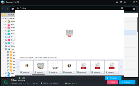 Preview and Select Files
