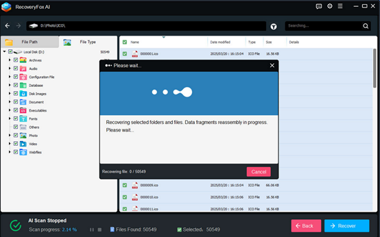 Save Recovered Data